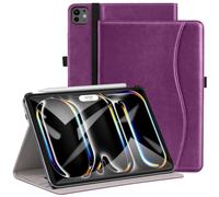 ZtotopCases Case for iPad Pro 13 Inch 2024, Premium PU Leather Folio Stand Case Smart Cover with Auto Sleep/Wake, Multiple Viewing for iPad Pro 13 Inch 7th Generation,Purple