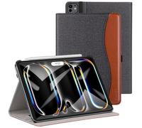 ZtotopCases Case for iPad Pro 13 Inch 2024, Premium PU Leather Folio Stand Case Smart Cover with Auto Sleep/Wake, Multiple Viewing for iPad Pro 13 Inch 7th Generation, Denim Black