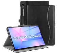 ZtotopCases Case for Samsung Galaxy Tab S10 FE Plus 13.1 Inch 2025(SM-X620/SM-X626B), Premium Leather Protective Cover with Multi-Angle Stand, Pencil Holder & Auto Sleep/Wake, Black