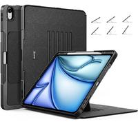 ZtotopCases for New iPad Air 13 Inch Case M3/M2(2025/2024),6 Magnetic Stand Angles Protective Cover with Pencil Holder,iPad Pencil Pro Charging, Auto Wake/Sleep,Cover for iPad Air 13"(M3/M2), Black