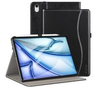 ZtotopCases for New iPad Air 13 Inch Case M3/M2(2025/2024)/iPad Pro 12.9 Inch Case 3rd Gen 2018, Leather Folio Cover (Supports iPad Pencil Charging) with Auto Sleep/Wake - Black