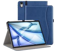 ZtotopCases for New iPad Air 13 Inch (M3/M2) Case 2025/2024 iPad Pro 12.9 Inch 3rd Generation 2018, Leather Folio Cover (Supports iPad Pencil Charging) with Auto Sleep/Wake- Blue