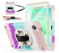 ZtotopCases for Samsung Galaxy Tab A9+/ A11+ 11 Inch 2023/2025, Screen Protector + 360 Rotating Hand Strap, Stand & Shoulder Strap, Case Compatible for Samsung Galaxy Tab A11 Plus and A9 Plus, Rainbow