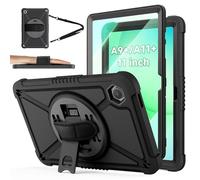ZtotopCases for Samsung Galaxy Tab A9+ / A11+ 11 Inch 2023/2025, Screen Protector + 360 Rotating Hand Strap, Stand & Shoulder Strap, Case Compatible for Samsung Galaxy Tab A11 Plus and A9 Plus, Black