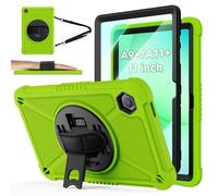 ZtotopCases for Samsung Galaxy Tab A9+ / A11+ 11 Inch 2023/2025, Screen Protector + 360 Rotating Hand Strap, Stand & Shoulder Strap, Case Compatible for Samsung Galaxy Tab A11 Plus and A9 Plus, Green