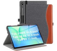 ZtotopCases for Samsung Galaxy Tab S10 FE 2025/S9 FE 2023 10.9 Inch/S9 2023/S8 2022/S7 2020 11 Inch, Multi-Angle Stand Cover with Auto Wake/Sleep & Stylus Holder -Denim Black