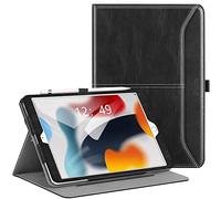 ZtotopCases iPad 9th/8th/7th Generation Case, Premium Leather Business Folio Cover With Pocket and Auto Wake/Sleep Function for iPad 10.2 Inch 2021/2020/2019, Multi-angle, Black