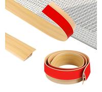 ZTOWOTO 100cm Self-Adhesive Floor Transition Strips Flexible, PVC Threshold Ramp Non-Slip, Carpet Threshold Strip for Floor Gap Covering, Doorways, Tile,Wood (Width:5cm-Original Wood-A5010)