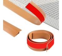 ZTOWOTO 100cm Self-Adhesive Floor Transition Strips Flexible, PVC Threshold Ramp Non-Slip, Carpet Threshold Strip for Floor Gap Covering, Doorways, Tile,Wood (Width:5cm-Yellow Wood Grain-A5010)
