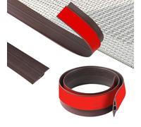 ZTOWOTO 100cm Self-Adhesive Floor Transition Strips Flexible, PVC Threshold Ramp Non-Slip, Carpet Threshold Strip for Floor Gap Covering, Doorways, Tile,Wood (Width:5cm-Black Walnut Wood Grain-A5010)