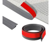 ZTOWOTO 100cm Self-Adhesive Floor Transition Strips Flexible, PVC Threshold Ramp Non-Slip, Carpet Threshold Strip for Floor Gap Covering, Doorways, Tile,Wood (Width:5cm-Dark Gray Wood Grain-A5010)