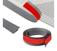 ZTOWOTO 200cm Self-Adhesive Floor Transition Strips Flexible, PVC Threshold Ramp Non-Slip, Carpet Threshold Strip for Floor Gap Covering, Doorways, Tile,Wood (Width:5cm-Dark Gray Wood Grain-A5010)