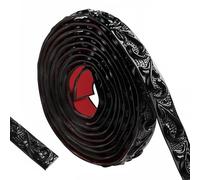 ztowoto 300cm Flexible Coving for Ceilings- Self Adhesive Wallpaper Border, Waterproof Moulding Trim 3D Vintage Pattern, Peel and Stick Wall Border for Home Decoration(Black-2cm)