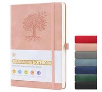 ztowoto Hardback Notebook A5,Thick A5 Lined Notebook For Writing,PU Leather Journal 192 Sheets,8.3 X 5.8'' Note Book With Pen Loop,Elastic Band,Memo Book For Work,Study(Pink)