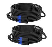 ZTOXLR XLR Y Splitter Cable 2 Male to 1 Female, Microphone XLR Breakout Cable Balanced Left and Right Dual Male to Single Female, for Mixer/Speaker/MIC, 3.3FT-2Pack
