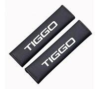 ztpato 2 Pcs Car Leather Seat Belt Pads,For Chery TIGGO 3 4 5 7 Pro 8Pro Max A1 A3 A5 Harness Padding Breathable Comfort Seat Belt Shoulder Pad Interior Accessories