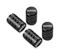 ztpato 4 Pcs Tyre Valve Caps,for Nis-san QASHQAI Car Tyre Caps Leak-Proof Prevent oxidation Anti-corrosion Dust Valve Caps Car Accessories,A-Black