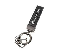 ztpato Car Key Rings,For Citroen C6 C4 C3 C2 2CV VTS DS3 DS4 DS5 RD3 Saxo Jumpy carbon fiber Vehicles Auto Keyring Lanyard Key Fob Holder Swivel Rotatable Anti Lost Keychain,Black