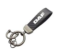 ztpato Car Key Rings,For DAF 106xf Truck lf van carbon fiber Vehicles Auto Keyring Lanyard Key Fob Holder Swivel Rotatable Anti Lost Keychain