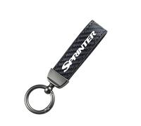 ztpato Car Key Rings,For Mercedes-Benz SPRINTER CITAN VITO VIANO carbon fiber Vehicles Auto Keyring Lanyard Key Fob Holder Swivel Rotatable Anti Lost Keychain,Black