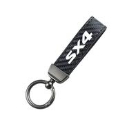 ztpato Car Key Rings,For Suzuki SX4 VITARA SWIFT carbon fiber Vehicles Auto Keyring Lanyard Key Fob Holder Swivel Rotatable Anti Lost Keychain,Black