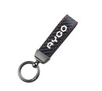 ztpato Car Key Rings,For Toyota AYGO AVENSIS CAMRY C-HR carbon fiber Vehicles Auto Keyring Lanyard Key Fob Holder Swivel Rotatable Anti Lost Keychain,Red