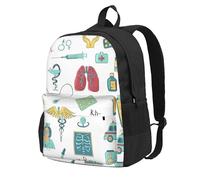 ZTPOWQA Abstraction Biology Chemistry4 Print Adult Backpack Water-Resistant Lightweight Commuters Outdoor Adventurers Picnics
