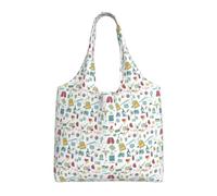 ZTPOWQA Abstraction Biology Chemistry4 Print Extra-Large Canvas Tote Bag Eco-Friendly Shoulder Bags Shopping Travel Daily Handbag