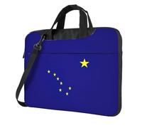 ZTPOWQA Alaska State Flag Print Stylish Laptop Bag Portable Single-Shoulder Bags For Office Business Daily Commute