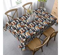 ZTPOWQA Animal cow Print Dining Tablecloth 35x55 In Rectangle Tablecloth Waterproof Reusable Dining Party