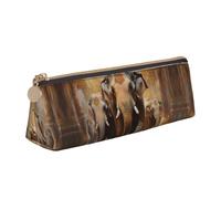 ZTPOWQA Asian Elephants Print Teenagers Pencil Case Large Capacity High Organizer Bag School Daily Essentials