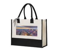 ZTPOWQA Beauty Grand Canyon 1 Print Canvas Tote Bag For Women Large Capacity For Beach Travel Office Shopping Bags