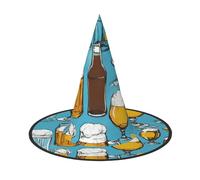 ZTPOWQA Beer Bubble Print Season Hat Unisex Carnival Party Aaccessory Cosplay Costume Themed Festive Headwear