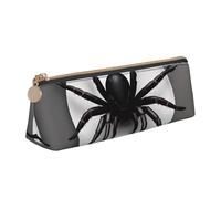 ZTPOWQA Black Spider Print Teenagers Pencil Case Large Capacity High Organizer Bag School Daily Essentials