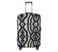 ZTPOWQA Black White Snake Skin Print Universal Stretchable Suitcase Cover Luggage Travel Accessory Suitcase Sleeve
