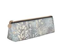 ZTPOWQA Blue Grace Flora Print Teenagers Pencil Case Large Capacity High Organizer Bag School Daily Essentials