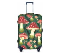 ZTPOWQA Bright Mushrooms Art Print Decorative Travel Luggage Cover Concealed Zipper Suitcases Anti Scratch Dustproof