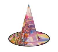 ZTPOWQA Candy Land Print Season Hat Unisex Carnival Party Aaccessory Cosplay Costume Themed Festive Headwear