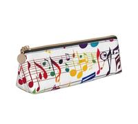ZTPOWQA Colorful Music Notes Print Teenagers Pencil Case Large Capacity High Organizer Bag School Daily Essentials