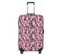 ZTPOWQA Cosmetic Lipstick Perfume Art Print Washable Suitcase Cover Personalized Luggage Protector Travel Elastic Anti Scratch