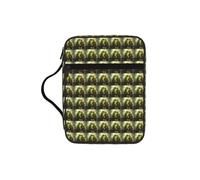 ZTPOWQA Couple Parrots Olive Print Bible Storage Bag for Men Women Pastors Waterproof Organizer Scripture Holder
