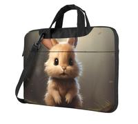 ZTPOWQA Cute Bunny Print Stylish Laptop Bag Portable Single-Shoulder Bags For Office Business Daily Commute