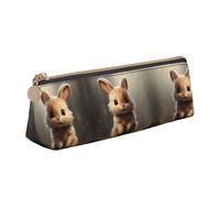 ZTPOWQA Cute Bunny Print Teenagers Pencil Case Large Capacity High Organizer Bag School Daily Essentials