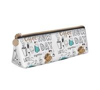 ZTPOWQA Delicious Coffee Print Teenagers Pencil Case Large Capacity High Organizer Bag School Daily Essentials