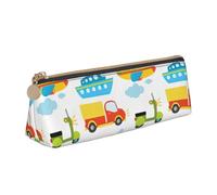 ZTPOWQA Diversified Transportation Print Teenagers Pencil Case Large Capacity High Organizer Bag School Daily Essentials