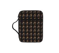 ZTPOWQA Dog Animal Pet Paw Print Bible Storage Bag for Men Women Pastors Waterproof Organizer Scripture Holder