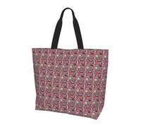 ZTPOWQA England Symbols Print Large Capacity Shoulder Bag Unisex Lightweight Tote Casual Outings Daily Travel