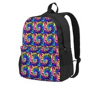 ZTPOWQA Exotic Tribe Tie Dye Style Print Adult Backpack Water-Resistant Lightweight Commuters Outdoor Adventurers Picnics