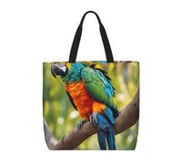 ZTPOWQA Fantastic Parrot Feather Print Eco-Friendly Extra-Large Organizer Bag Shoulder Tote Work Shopping Beach Travel