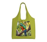 ZTPOWQA Fantastic Parrot Feather Print Extra-Large Canvas Tote Bag Eco-Friendly Shoulder Bags Shopping Travel Daily Handbag
